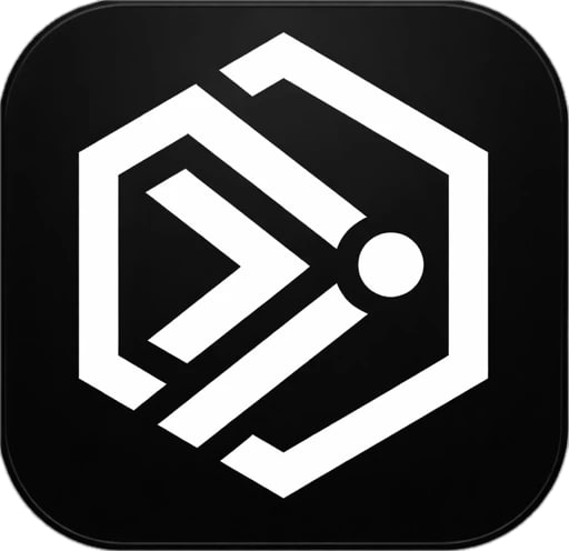 Termion app icon — terminal prompt in a hexagon